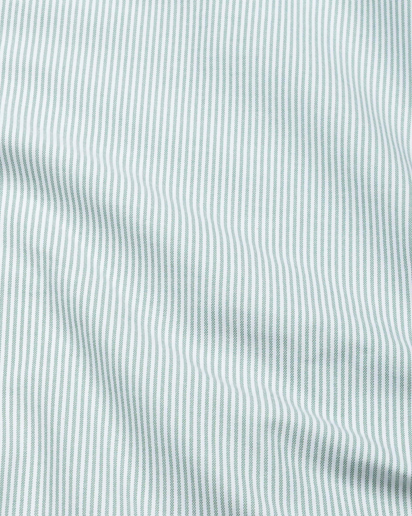 Serac Olive Stripe Button Down Cotton Shirt - John Ellies