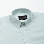 Serac Olive Stripe Button Down Cotton Shirt - John Ellies