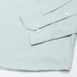 Serac Olive Stripe Button Down Cotton Shirt - John Ellies