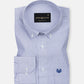 Serac Navy Blue Stripe Button Down Cotton Shirt - John Ellies