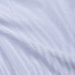 Serac Navy Blue Stripe Button Down Cotton Shirt - John Ellies
