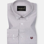 Serac Brown Stripe Button Down Cotton Shirt - John Ellies