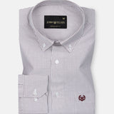 Serac Brown Stripe Button Down Cotton Shirt - John Ellies