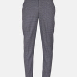 Sander Silver Checked Formal Italian Pant - John Ellies