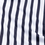 Ardine Navy Blue Stripe Cotton Shirt - John Ellies
