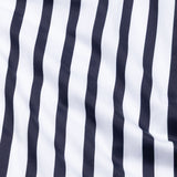 Ardine Navy Blue Stripe Cotton Shirt - John Ellies