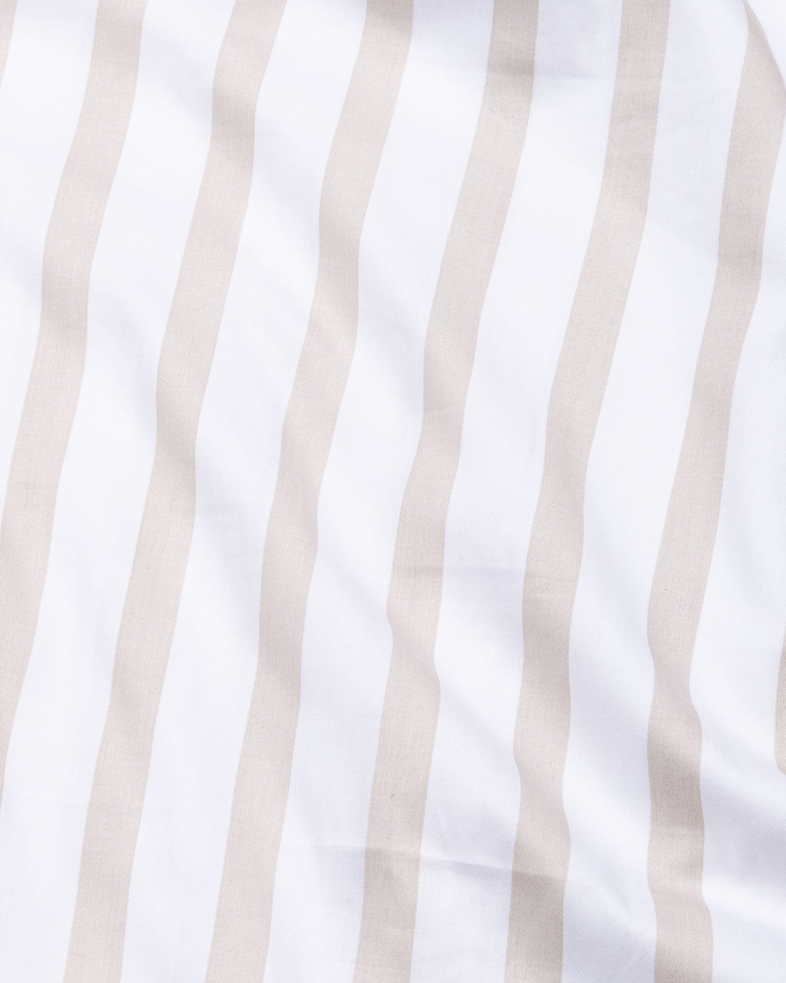 Ardine Cream Stripe Cotton Shirt - John Ellies