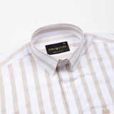 Ardine Cream Stripe Cotton Shirt - John Ellies