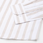 Ardine Cream Stripe Cotton Shirt - John Ellies