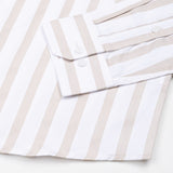 Ardine Cream Stripe Cotton Shirt - John Ellies