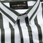 Ardine Green Stripe Cotton Shirt - John Ellies