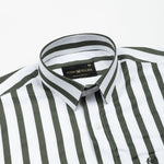 Ardine Green Stripe Cotton Shirt - John Ellies