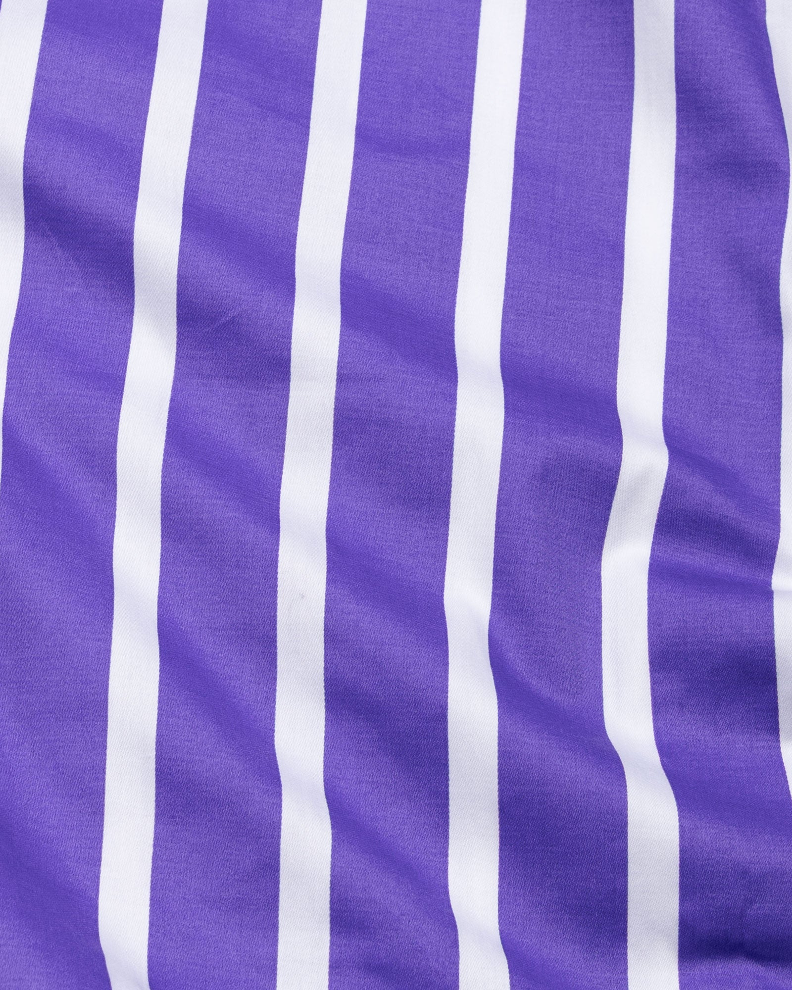 Taren Purple Stripe Cotton Shirt - John Ellies
