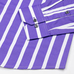 Taren Purple Stripe Cotton Shirt - John Ellies