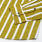 Taren Mustard Stripe Cotton Shirt - John Ellies