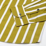 Taren Mustard Stripe Cotton Shirt - John Ellies