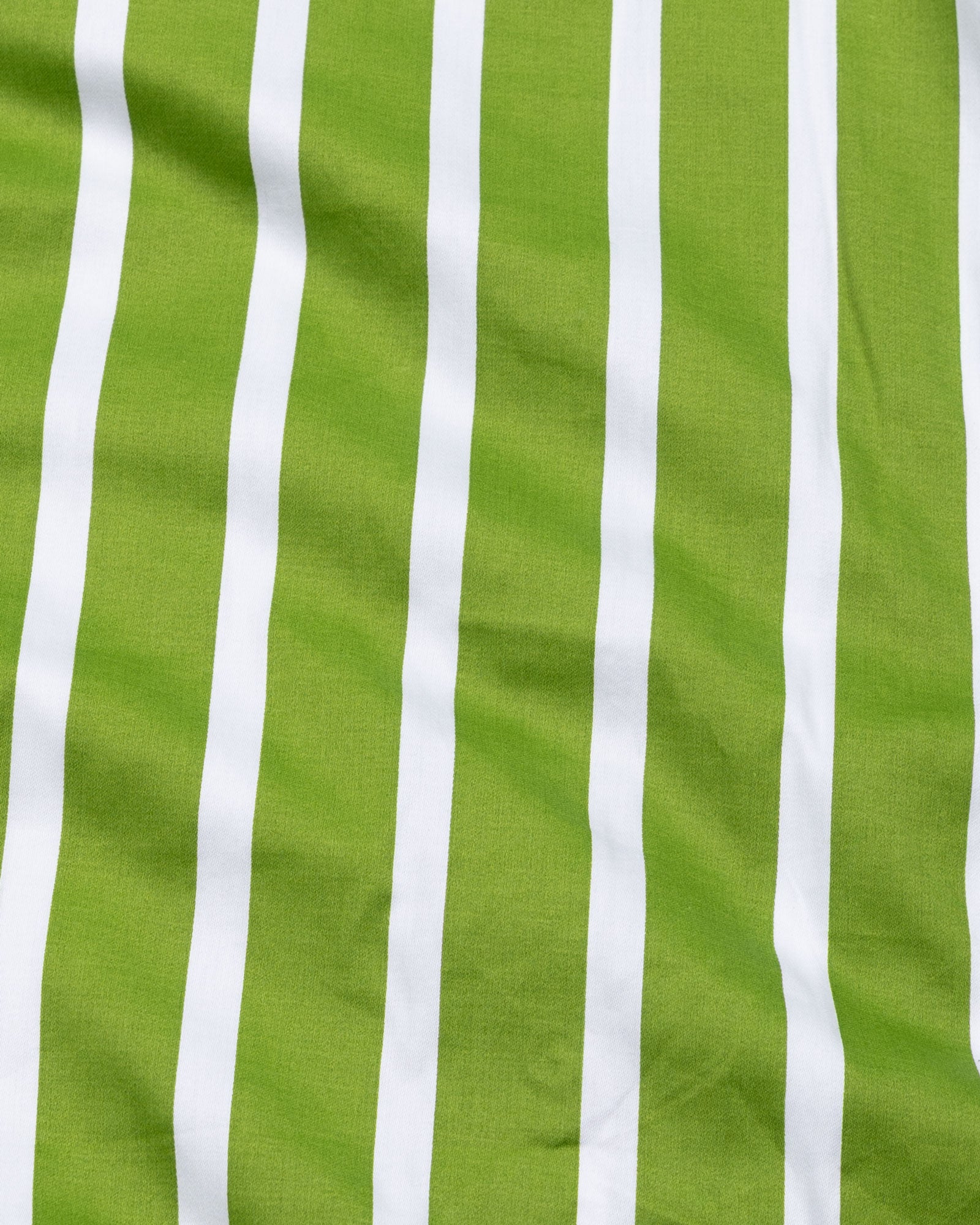 Taren Green Stripe Cotton Shirt - John Ellies