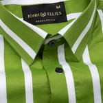 Taren Green Stripe Cotton Shirt - John Ellies