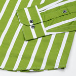 Taren Green Stripe Cotton Shirt - John Ellies