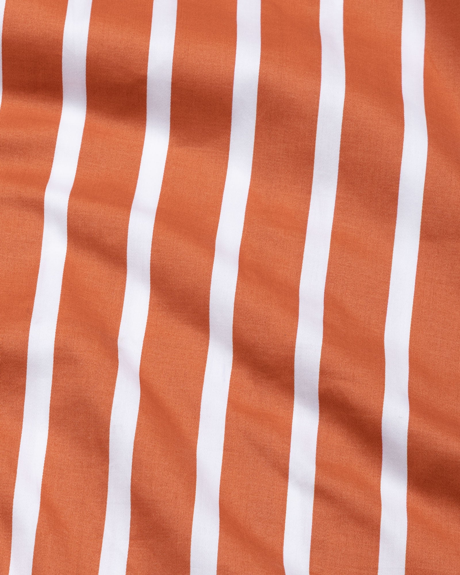 Taren Orange Stripe Cotton Shirt - John Ellies