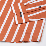 Taren Orange Stripe Cotton Shirt - John Ellies