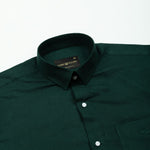 Fauren Green Plain Luxurious Linen Shirt - John Ellies