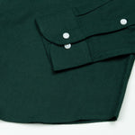 Fauren Green Plain Luxurious Linen Shirt - John Ellies