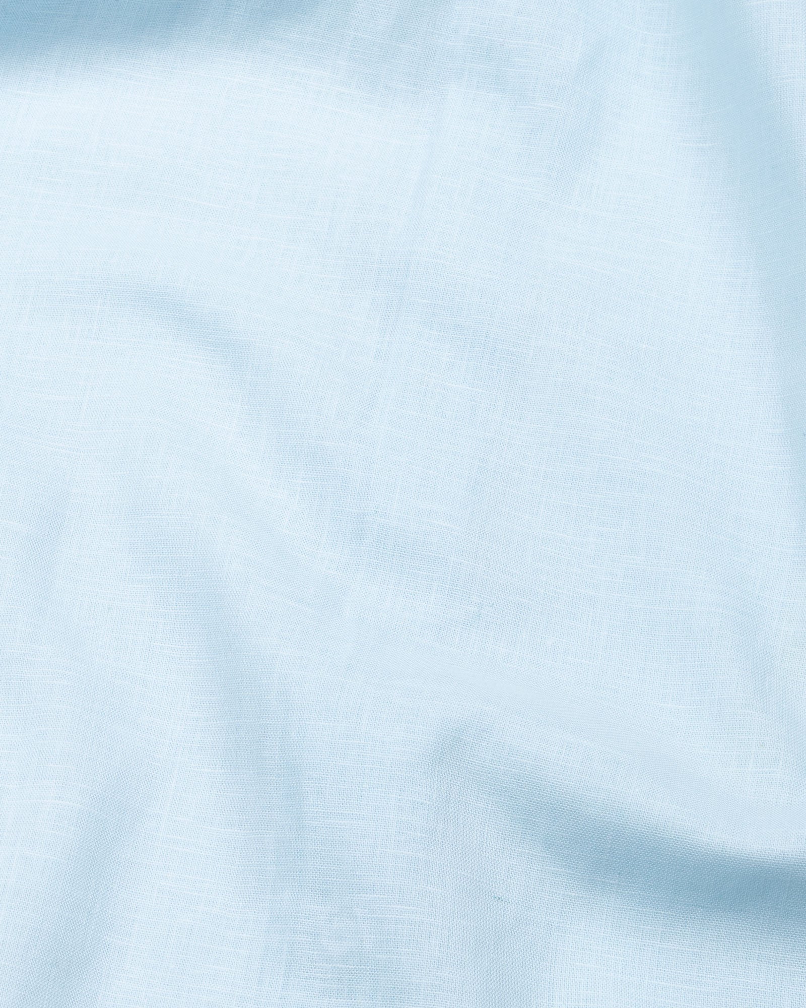 Fauren Sky Blue Plain Luxurious Linen Shirt - John Ellies
