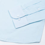 Fauren Sky Blue Plain Luxurious Linen Shirt - John Ellies