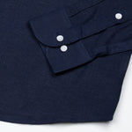 Fauren Navy Blue Plain Luxurious Linen Shirt - John Ellies