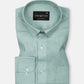 Fauren Olive Plain Luxurious Linen Shirt - John Ellies