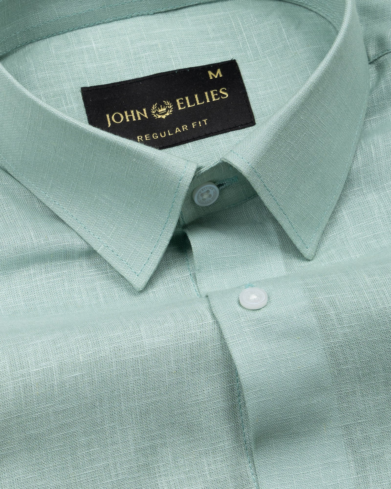 Fauren Olive Plain Luxurious Linen Shirt - John Ellies
