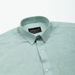 Fauren Olive Plain Luxurious Linen Shirt - John Ellies