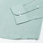 Fauren Olive Plain Luxurious Linen Shirt - John Ellies