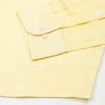Fauren Yellow Plain Luxurious Linen Shirt - John Ellies