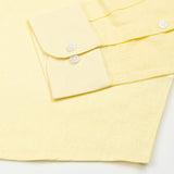 Fauren Yellow Plain Luxurious Linen Shirt - John Ellies