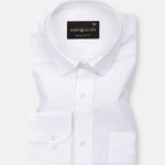 Fauren White Plain Luxurious Linen Shirt - John Ellies