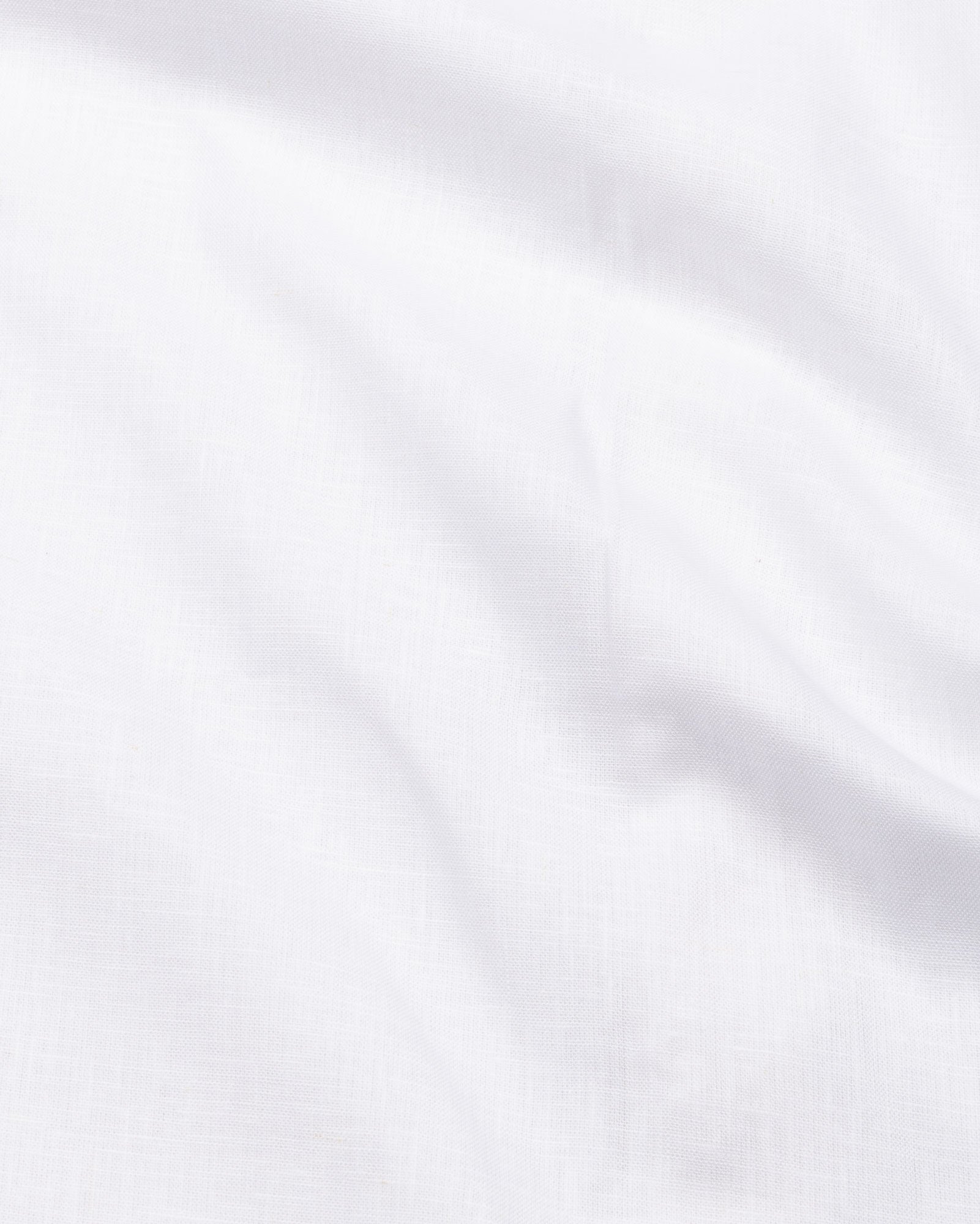 Fauren White Plain Luxurious Linen Shirt - John Ellies