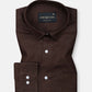 Fauren Coffee Plain Luxurious Linen Shirt - John Ellies