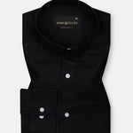Fauren Black Plain Luxurious Linen Shirt - John Ellies