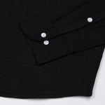 Fauren Black Plain Luxurious Linen Shirt - John Ellies