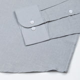 Fauren Silver Plain Luxurious Linen Shirt - John Ellies