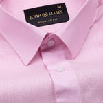 Fauren Pink Plain Luxurious Linen Shirt - John Ellies