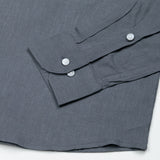 Fauren Grey Plain Luxurious Linen Shirt - John Ellies