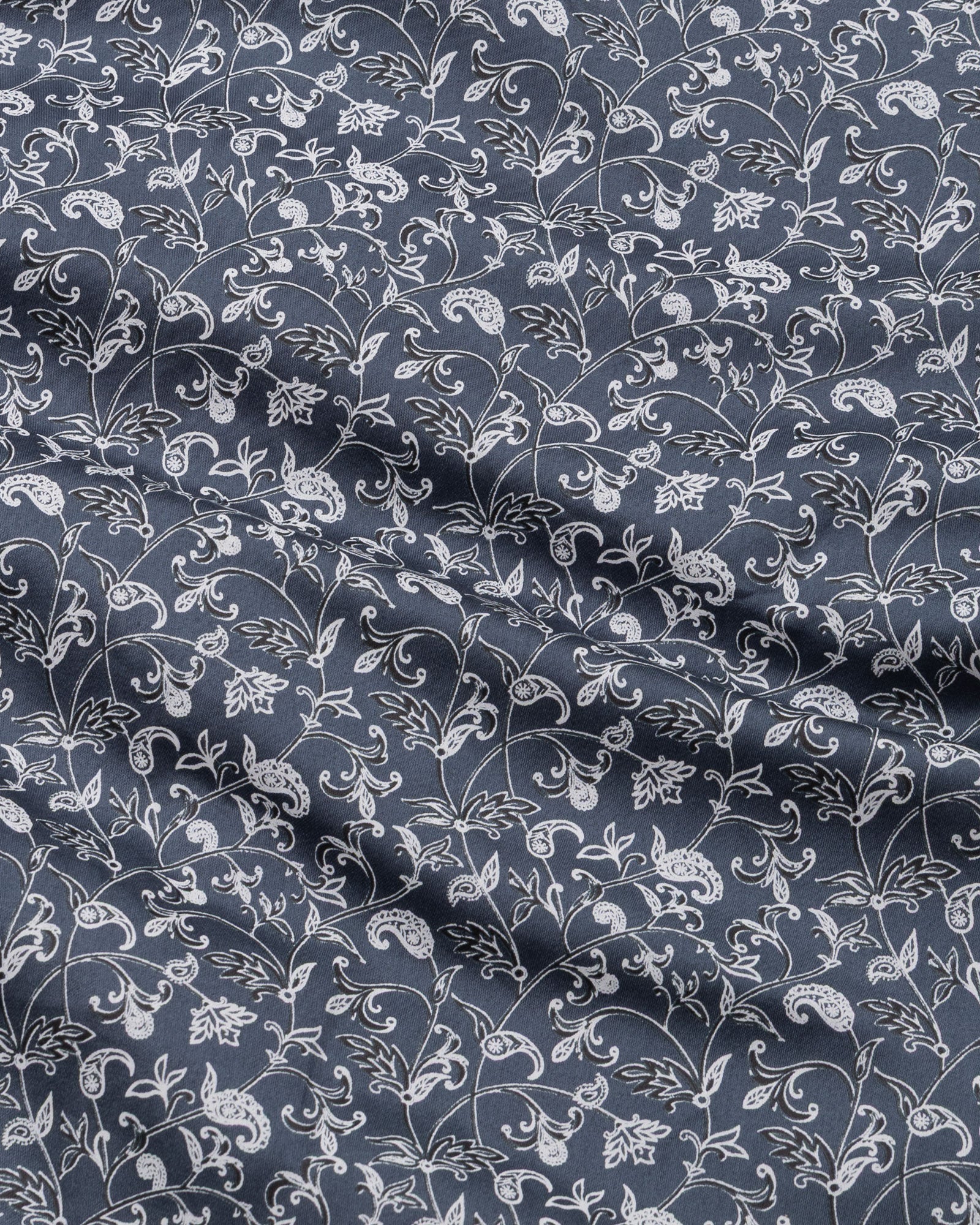Rhanel Grey Cotton Printed Shirt - John Ellies