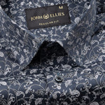 Rhanel Grey Cotton Printed Shirt - John Ellies