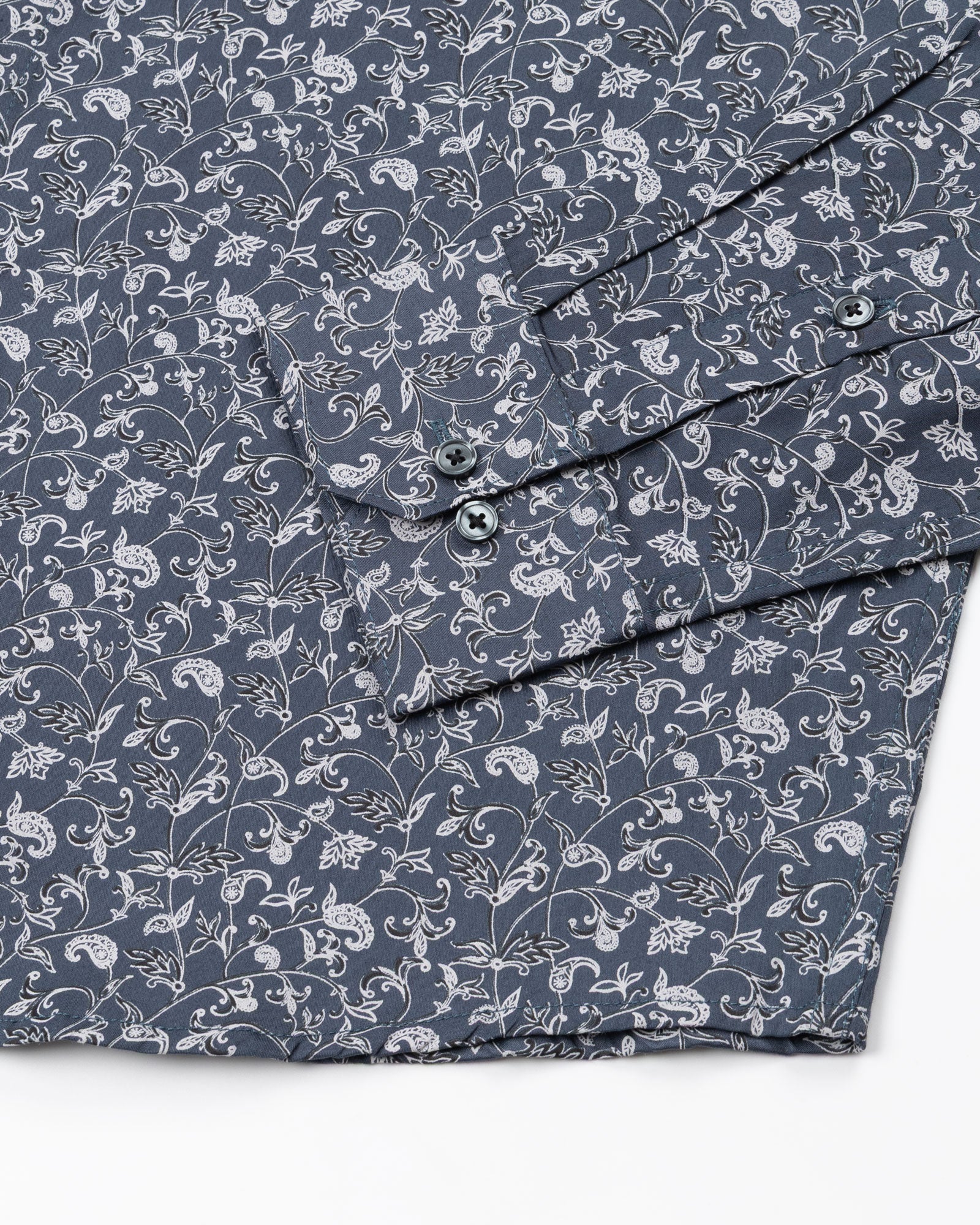 Rhanel Grey Cotton Printed Shirt - John Ellies