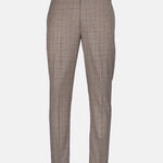 Sander Cream Checked Formal Italian Pant - John Ellies