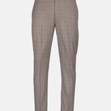 Sander Cream Checked Formal Italian Pant