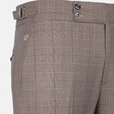 Sander Cream Checked Formal Italian Pant